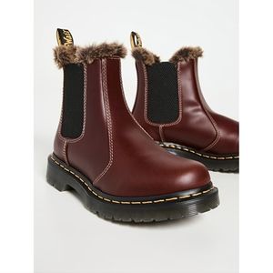 Brand New Dr. Martens2976 Leonore Faux Fur Lined Chelsea Boots